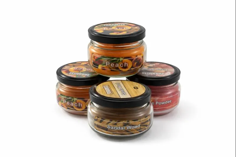 18_11zon شمع معطر جار مناسب فضاهای بسته با فیتیله قابل روشن شدن و خوشبو کردن فضا در رایحه های مختلف