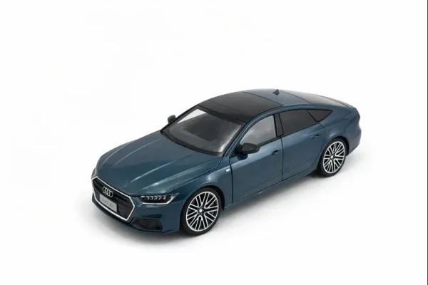 ماکت آئودی Audi A7 دیپلمات فلزی موزیکال مشکی دارای چراغ عقب و جلو سایز 1/24