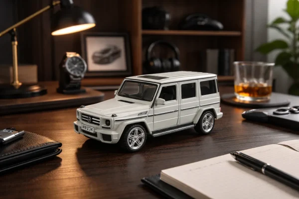 ماکت ماشین فلزی مرسدس بنز جی کلاس GCLASS-118 G 63 سفید سایز 1/24